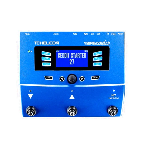 TC Electronic TC-Helicon VoiceLive Play Vocal Effects Pedal Bundle with (2) XLR Cables