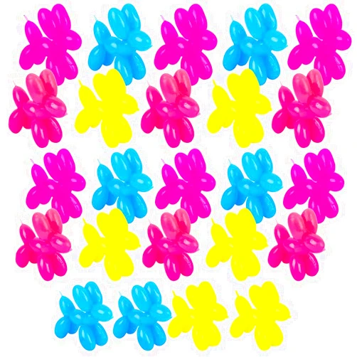 Rhode Island Novelty 2.5 Inch Stretchy Balloon Dog, One Dozen per Order