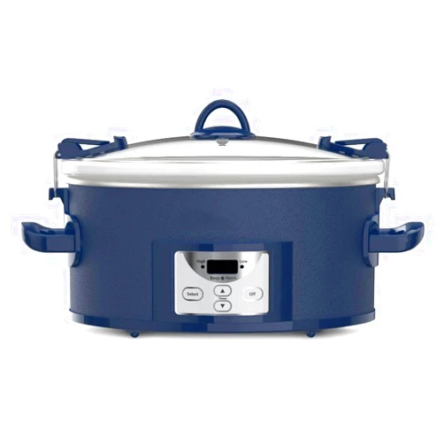HabraT 7qt One Touch Cook and Carry Slow Cooker - Blue