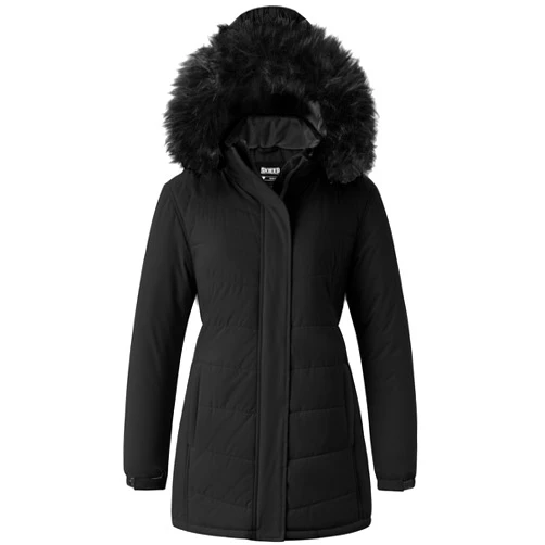 Skieer Women's Waterproof Ski Jacket Windproof Warm Winter Coat Thick Padded Snow Parka