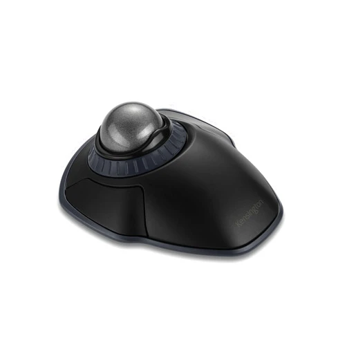 Kensington Orbit Wireless Trackball with Scroll Ring - Space Gray (K72675WW),Black/Grey