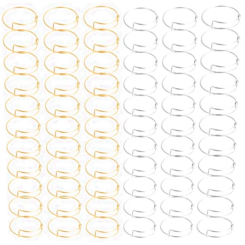 Minelife 70 Pcs Expandable Bangle Bracelet, Adjustable Wire Blank Bracelets for Women Jewelry DIY Making(Gold & Silver)