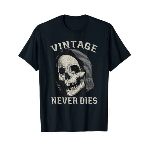 Cartba Old Guy Co. Funny Old Man Guy Skeleton Skull Vintage Graphic T-Shirt