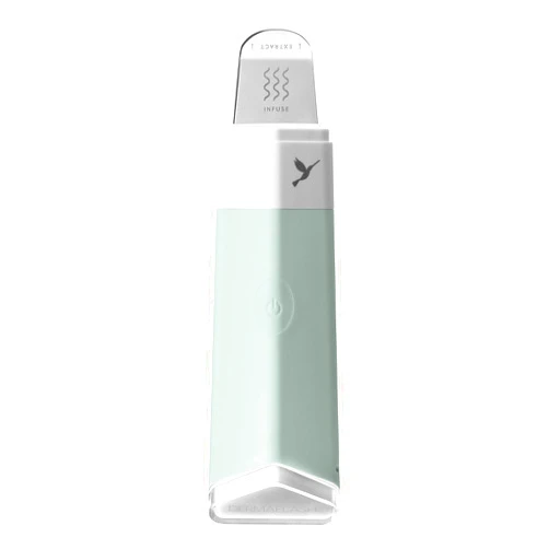 DERMAFLASH DERMAPORE Skin Care Device, Ultrasonic 2-in-1 Pore Extractor and Serum Infuser, ICY Green