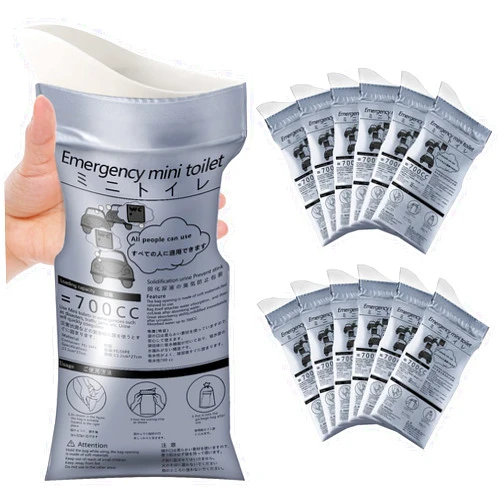 Moodooy Disposable Emergency Urinal Bag, 8/12/20/24 Pack Portable Camping Pee Bags, Travel Pee Bags, Traffic Jam Emergency Portable Urine Bag, Vomit Bags, for Men Women Kids Children Patient