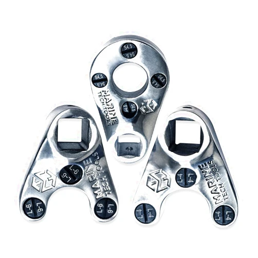 M Marine Tech Tools Marine Tech Tools Outboard Trim Tilt Pin Spanner Wrench Set for Suzuki, Johnson, Evinrude, Yamaha Outboard Tools, Tilt Trim Cap Removal Tools (AMT0004-38mm, AMT0006-32mm, AMT0009-35mm)