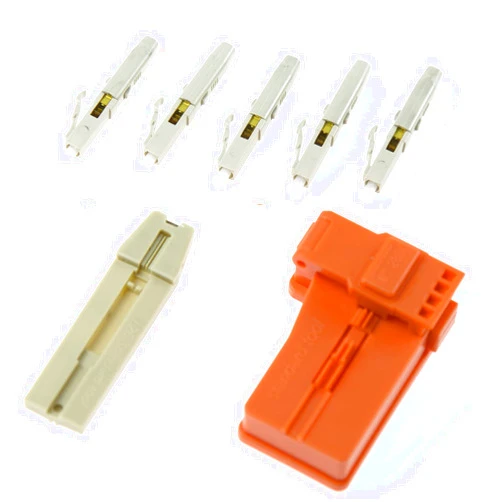 Leite 10pcs LC MM Fiber Optic Quick Connectors Multi Mode Fiber Mechanical Fast Connectors Adapter for 0.9/2.0/3.0mm multimode Fiber Round Cable