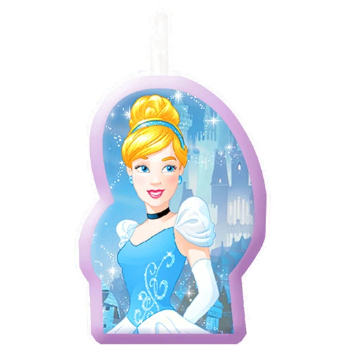 amscan Candle Set | Disney Princess Dream Big Collection | Birthday Pink/Purple