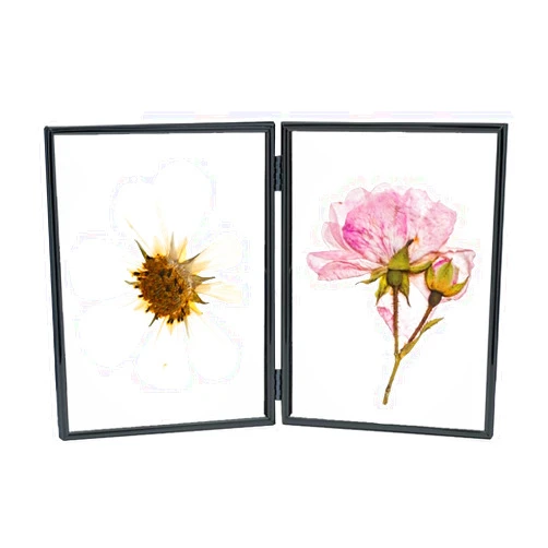 SAEGYPET 8x10 inches Big Size Folding Black Metal Photo frame for Wedding Signage, For Picture Sizes (7x9, 6x8, 5x7),10 Inches Large Size Double Stand Picture Frame