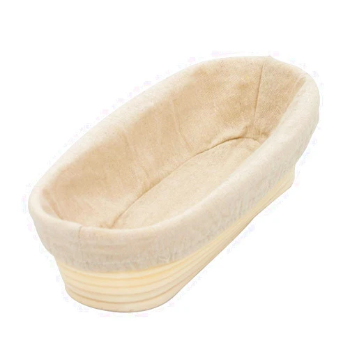 BetterJonny 12 Inch Oval Long Banneton, BetterJonny Artisan Bread Proofing Basket +Liner Combo Set for Rising Dough