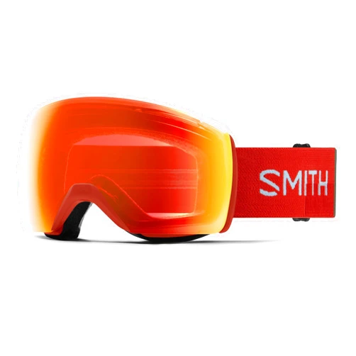 SMITH Optics Skyline XL Unisex Snow Goggle – Clay Red Landscape + ChromaPop Everyday Red Mirror