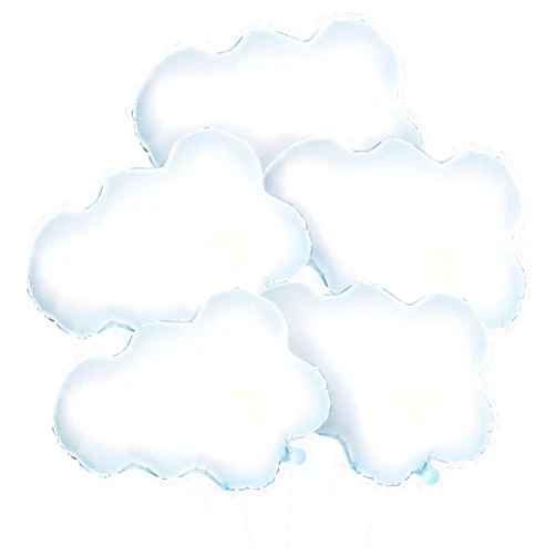 KatchOn, Huge Cloud Balloons Set - 30 Inch, Pack of 5 | Cloud Balloons Kit for Cloud 9 Party Decorations | Cloud Balloon Party Supplies for Happy Cloud Baby Shower Decorations, Sky Party Decorations