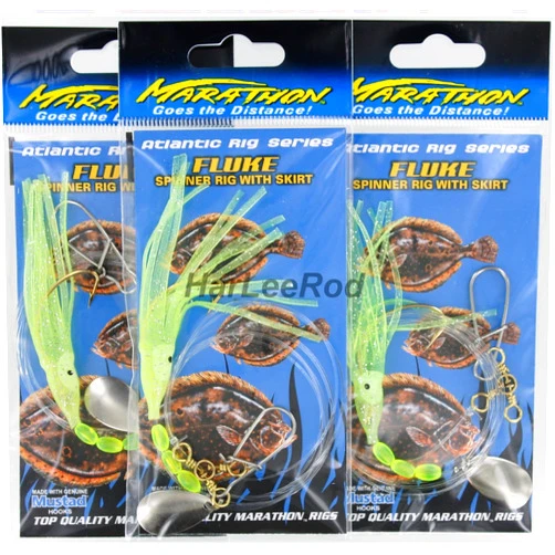 Tsunami Fluke Spinner Rig w/Skirt - Chartreuse