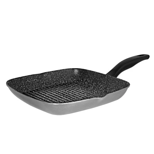 STONELINE Warimex Stoneline 7907 Square Frying Pan Aluminium 28 x 28 cm Non-Stick Coating Suitable for Induction Cookers