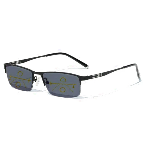 mincl/Photochromatic Progressive Multifocus Reading Glasses for Men