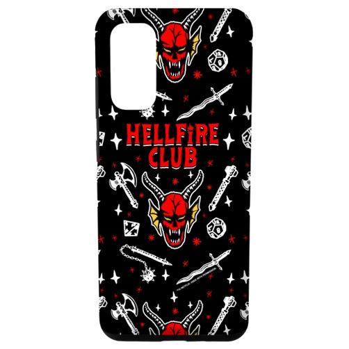 Stranger Things Galaxy S20 Stranger Things Hellfire Club Textbook Pattern Case