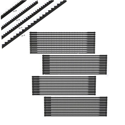 JTEX Scroll Saw Blade 5-Inch Pin End Assortment, 48 Pack, Replacement for Wen 3921, Delta, Ryobi, Dremel, Craftsman, Penn State and All 15in. and 16in. Scroll Saw