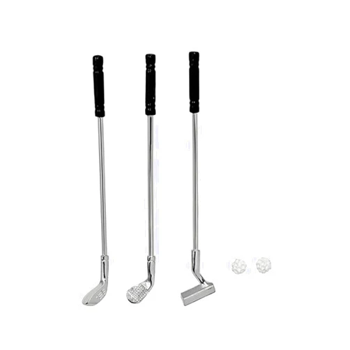 jojofuny 1 Set of Dollhouse Golfing Club, Miniature Golf Club Balls Set, Miniature Golf Clubs, Model Toys, for 1:12 Scale Dollhouse Decorations