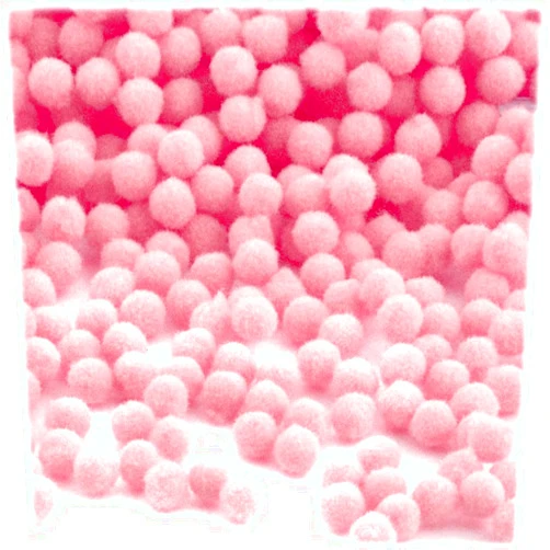 The Crafts Outlet 100-Piece Multi Purpose Pom Poms, Acrylic, 7mm/0.28-inch, Round, Pink