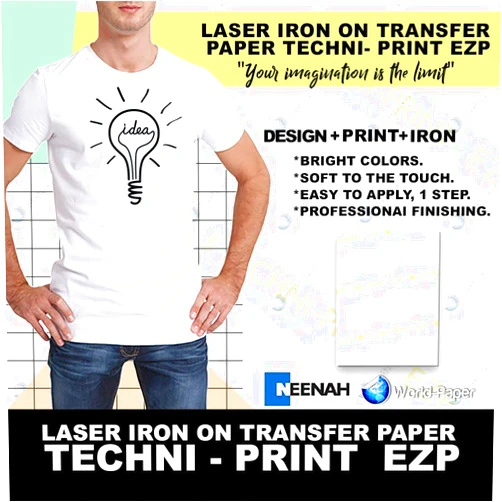 Neenah Techni-Print EZP Laser Heat Transfer Paper 8.5