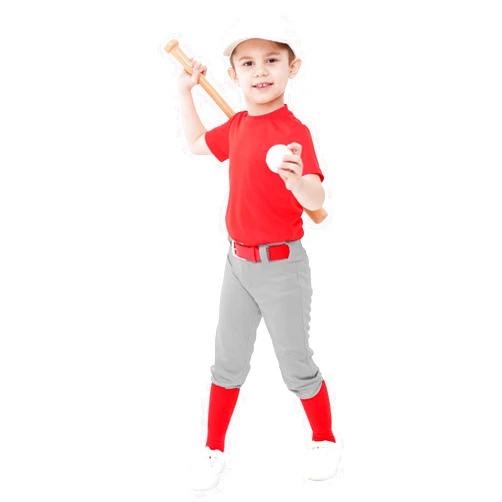QBK 2T-13Y Toddler Baseball Pants Youth Softball Pants Kids Tee Ball Pants for Boy Girl