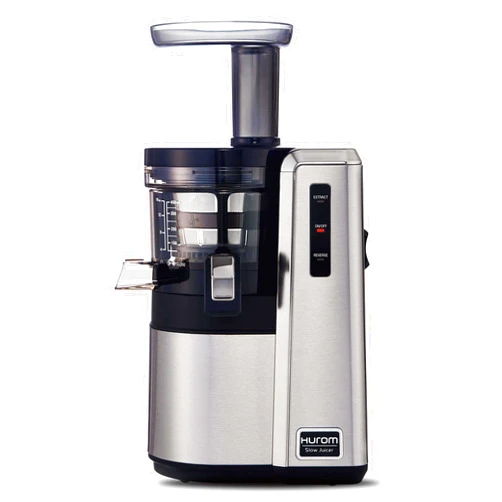 Hurom HZ Renewed Slow Juicer - Matte Silver | High Yield | Quiet 150 Watt Motor | BPA Free | 500ml (16.9oz) Chamber | Slow Squeeze | Quick & Easy Assembly | Cold Press Masticating Juicer