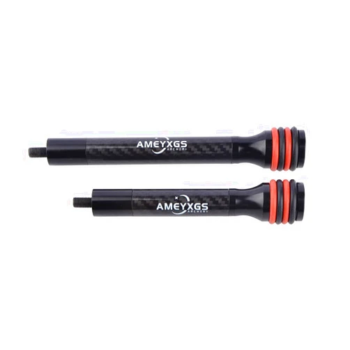 AMEYXGS 6/8/10/12 Inch Archery Bow Stabilizer Carbon Fiber Balance Bar Rod Side Rod Stabilizer Dampen Weight for Compound Bow Recurve Bow Accessory