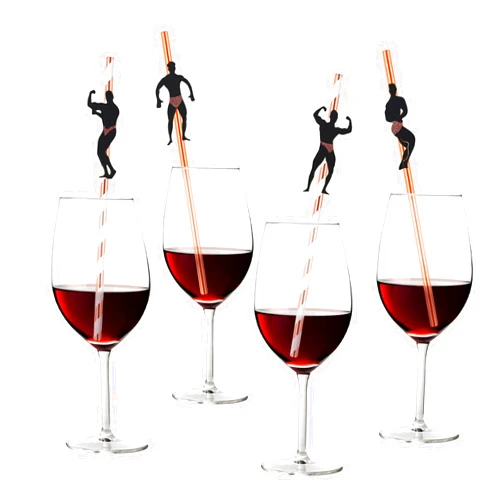 Hxezoc 36 Pcs Bachelorette Straws, Funny Male Dancer Drinking Straws for Bachelorette Party, Bridal Shower Party, Party Favors Decorations Supplies