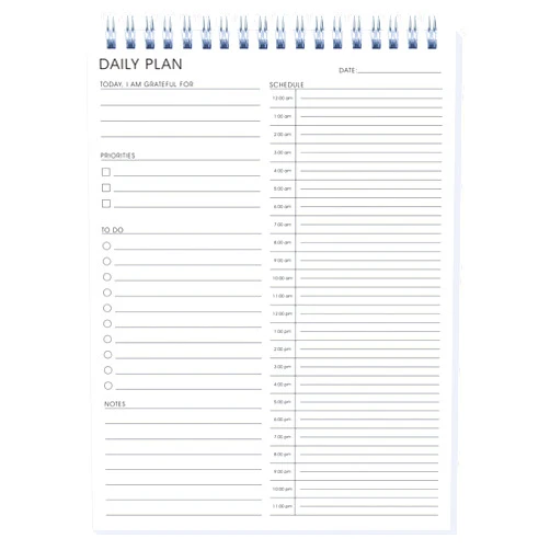 KAICN 24 Hour Daily Planner - Daily To Do List for Work & Personal Life, Productivity Planner, Everyday Planner, Daily Schedule, 6.5 x 9.8