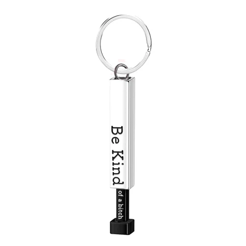LIU JUN Be Kind Of A B Keychain, Socially Awkward Hidden Message Keyring Funny Sarcastic Cute Quirky Gift Idea For Women