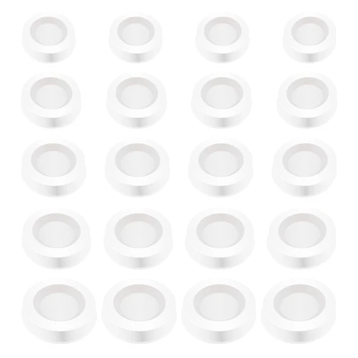 BLMHTWO 20 Pieces Piggy Bank Stopper Replacement, Piggy Bank Plug Piggy Bank Stopper Saving Box Plug White5 Sizes Round