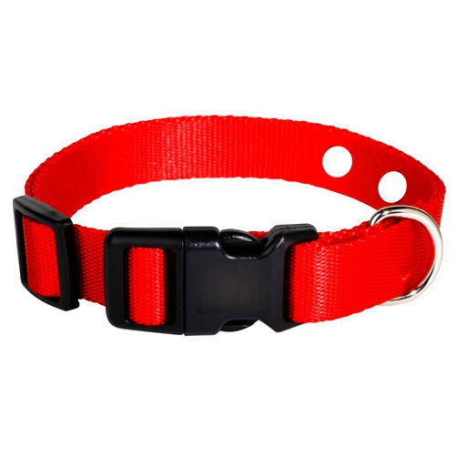 Gracie To The Rescue Nylon E Collar Replacement Strap - Shock Collar Replacement Collar, Fence Collar Replacement, Compatible with Pet Safe & Invisible Fence & Fits Most PetSafe Collars (Red)