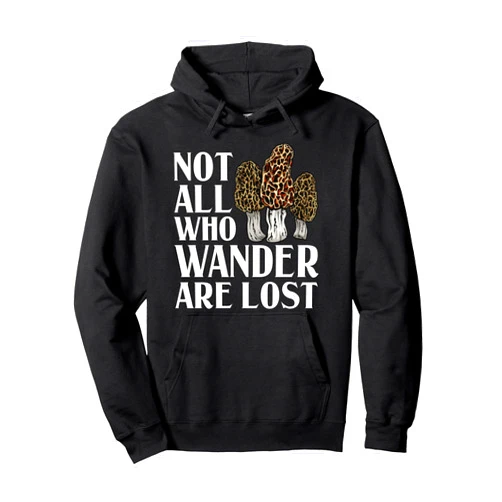 Cute Fungi Foraging Hunter Humor Lover Designs Funny Morel Mushroom Gift Foraging Mushroom Hunting Hunter Pullover Hoodie