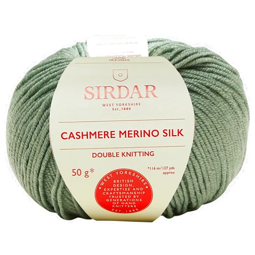 Sirdar Cashmere Merino Silk DK - Meadow Green (421) - 50g