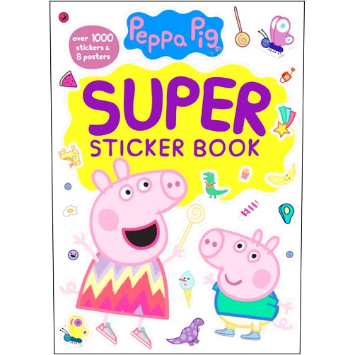 Golden Books Peppa Pig Super Sticker Book: Over 1000 Stickers & 8 Posters
