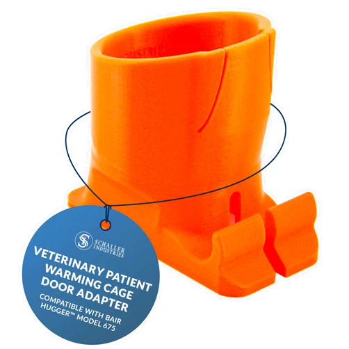 S I Veterinary Patient Warming Cage Door Adapter Compatible with Bair Hugger™ Model 675 – Fast Install for Heated Blanket, Fits Bair Hugger Machine for Blanket Warmer in Veterinary Cages (Cloth Blankets)