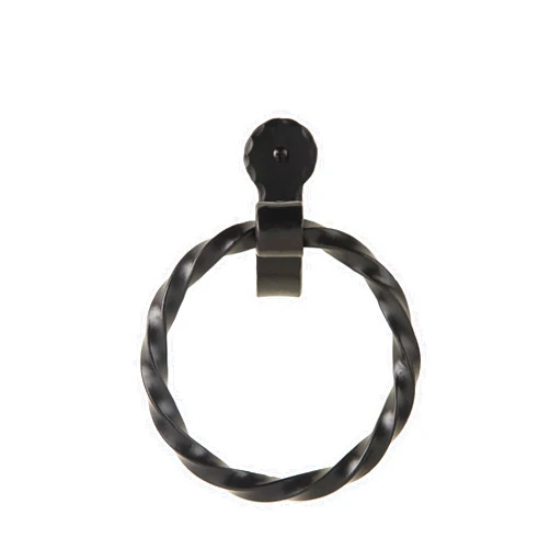 Artesano Iron Works Artesano Home Decor Wall Mounted Iron Towel Ring (Twisted Design)