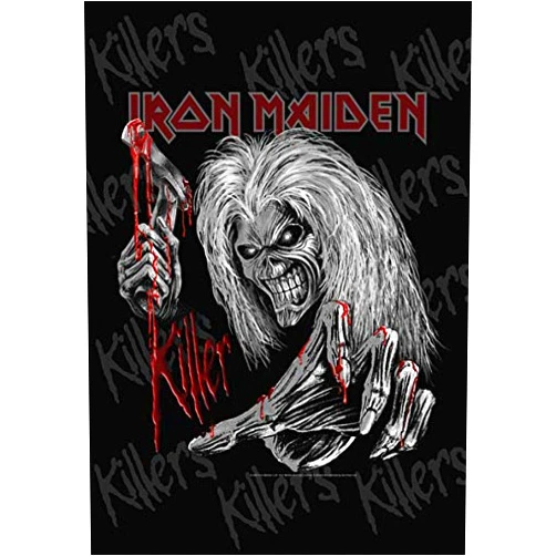 Heart Rock Global Merchandising Iron Maiden Flag Collage Killers # 3 Poster Flag Fabric Poster Flag