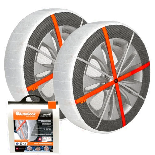 AutoSock for Passenger Vehicles HP697, Snow Socks for Tires, Pack of 2