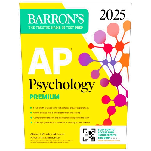 Allyson J. Weseley Ed.D.,Robert McEntarffer Ph.D. AP Psychology Premium, 2025: Prep Book with Practice Tests + Comprehensive Review + Online Practice (Barron's AP Prep)