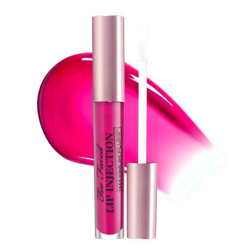 Too Faced Lip Injection Maximum Plump Extra Strength Lip Plumper Gloss | Hydrating, Volumizing, + Plumping, 0.14 Fl Oz
