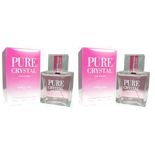 Geparlys Karen Low Pure Crystal Eau de Parfum Spray for Women, 3.4 Ounce (Pack of 2)