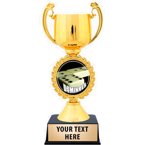 Crown Awards Personalized Dominoes Trophy, 7.25