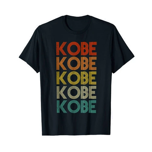 Kobe Tee-Tshirt Gifts Unisex-Adult Retro Kobe Bryant T-Shirt Black Small Short Sleeve T-Shirt