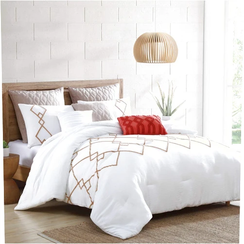 Modern Threads 8 Piece Tufted All Season Down Alternative Comforter Set Bedding with Matching Shams, Decorative Pillows Kalene King