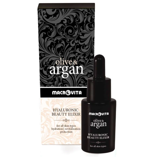 MACROVITA ARGAN & OLIVE HYALURONIC BEAUTY ELIXIR WITH ARGAN STEM CELLS 15 ML.