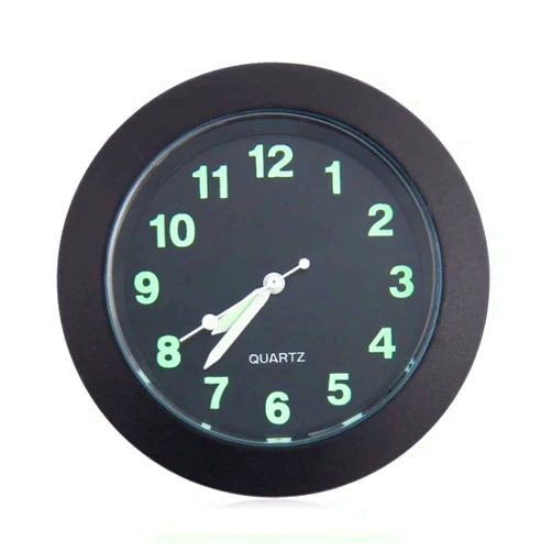 Veemoon 7/8 Handlebar Luminous Dial Motorcycle Clock, Motorcycle Clock Bike Handlebar Shock Quartz Clock for Motorcycle, Cruiser, Chopper, Custom Bikes