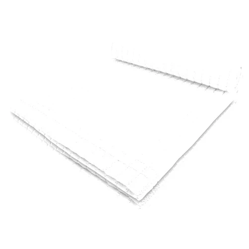Fecido Classic Kitchen Dish Towels with Hanging Loop - Heavy Duty Absorbent Dish Clothes - European Made 100% Cotton Tea Towels - Set of Two, White
