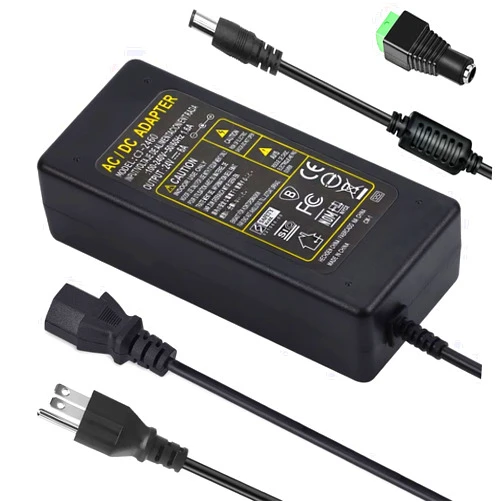 Meiyue 24V Power Supply 6A 144W, 24V 6A Power Supply 100-240V AC to DC Adapter with 5.5mm x 2.1mm DC Output Plug, 24Volt 6Amp 5A 4A 3A 2A 1A DC Power Supply Adapter for 24V LED Strip Light, CCTV Cameras