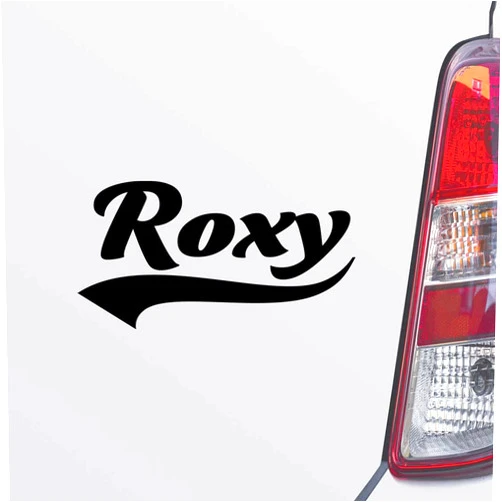 Custom Brother Roxy Name Black Color Car Laptop Wall Bumper Decal Sticker, DesE99
